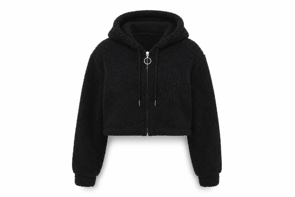 Stylewise Womens Black   Pullover Hoodie Size S
