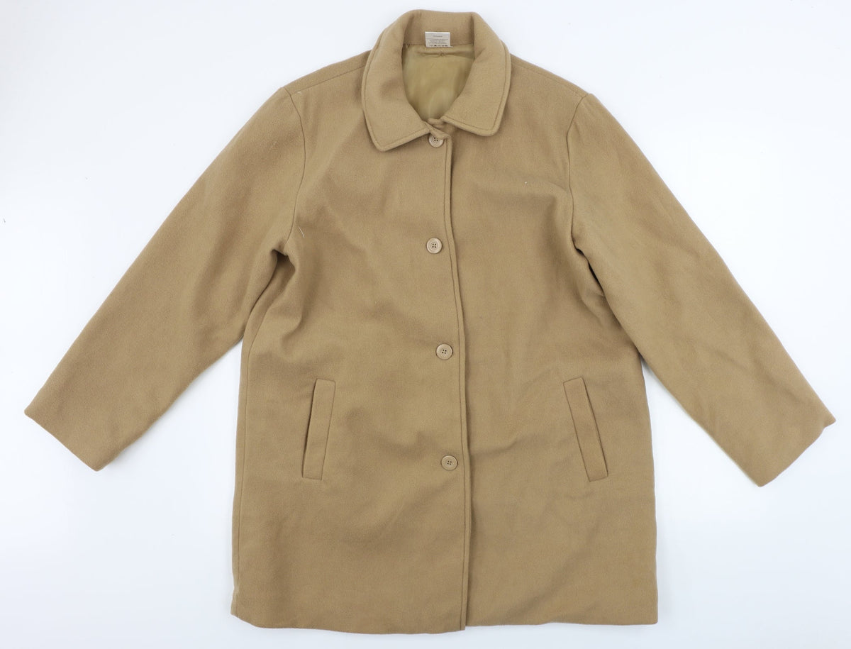 Neville  Womens Beige   Jacket Coat Size 14