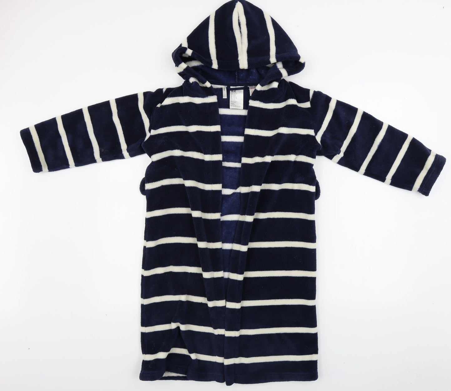 H&M Girls Blue Striped   Gown Size 6-7 Years