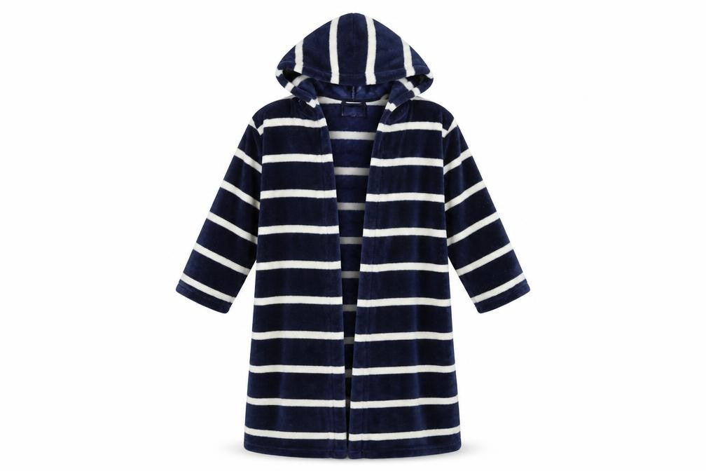 H&M Girls Blue Striped   Gown Size 6-7 Years