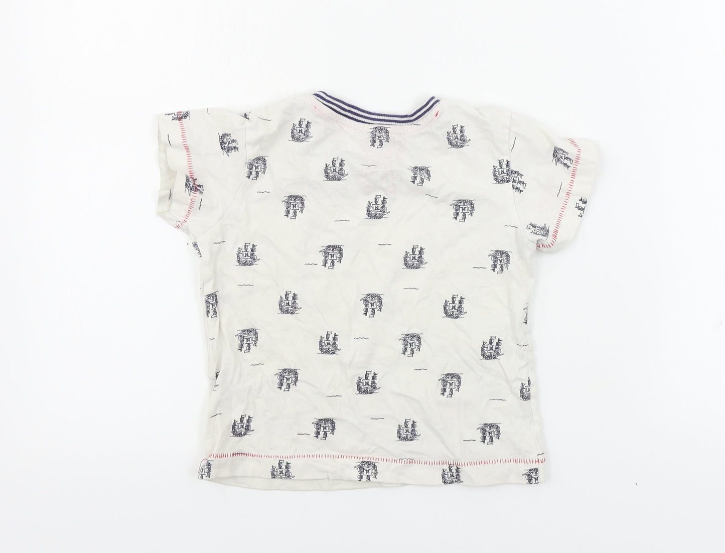 Matalan  Boys White   Basic T-Shirt Size 2-3 Years