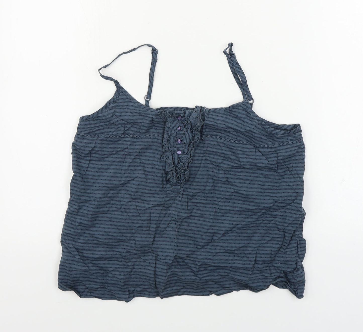 La Redoute  Womens Blue Striped  Basic Blouse Size 12