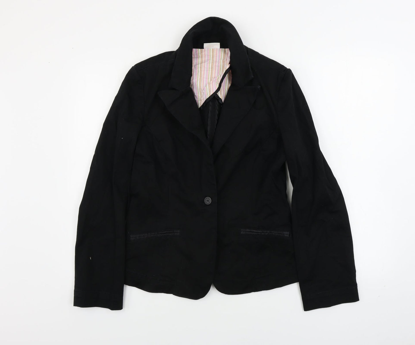 Miss Selfridge  Womens Black   Jacket Coat Size 14