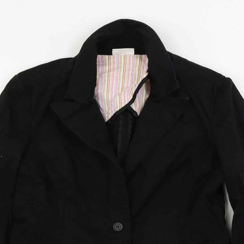 Miss Selfridge  Womens Black   Jacket Coat Size 14