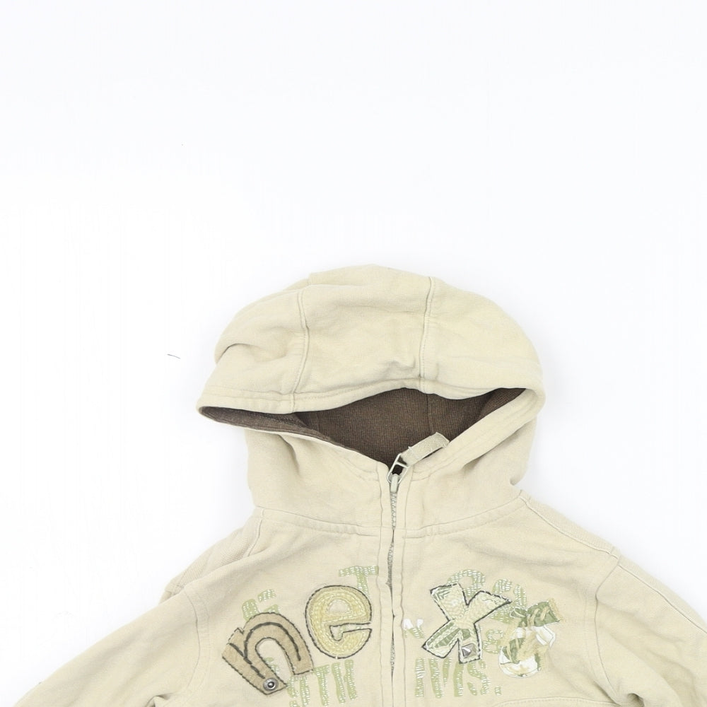NEXT Boys Beige   Full Zip Jumper Size 12-18 Months