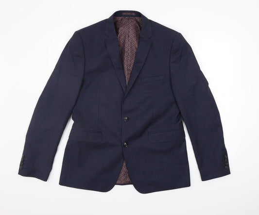 Burton Mens Blue   Jacket Suit Jacket Size S
