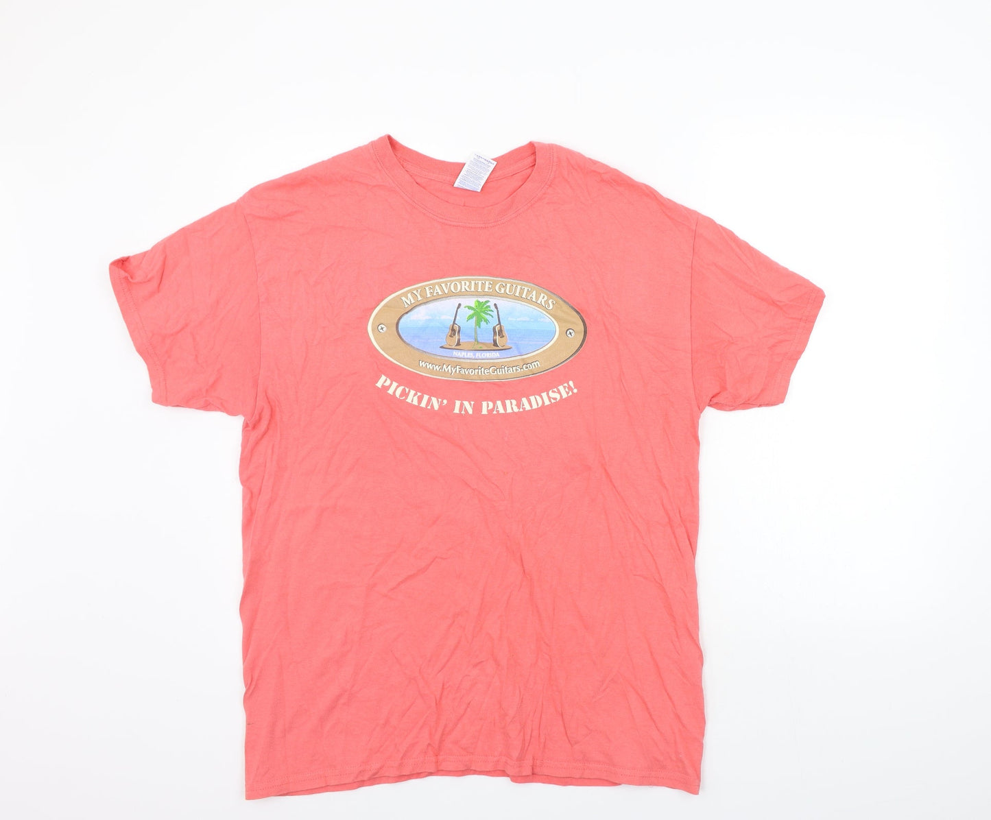 Gildan Womens Pink   Basic T-Shirt Size L