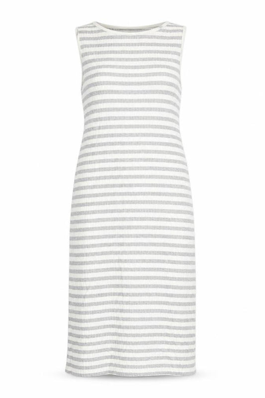 Marks and Spencer Womens Grey Striped  A-Line  Size 12