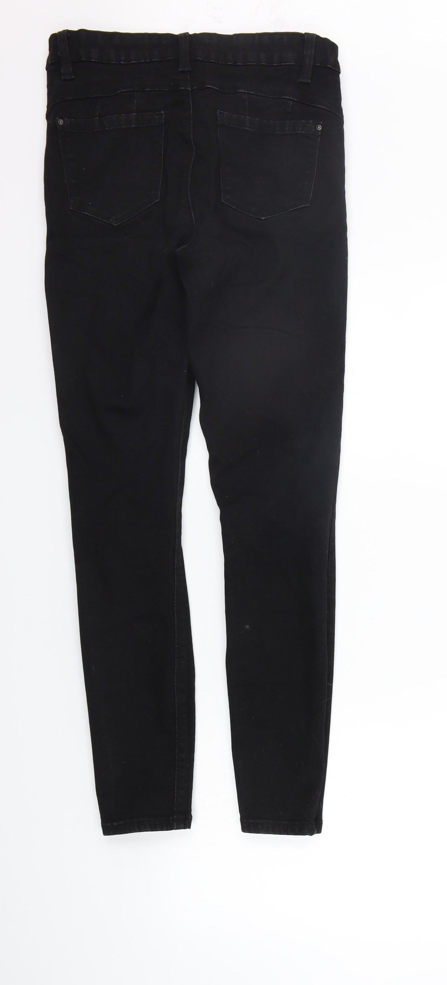deniem co Womens Black   Straight Jeans Size 12 L28 in