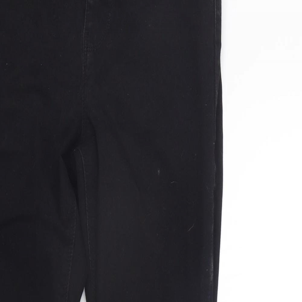deniem co Womens Black   Straight Jeans Size 12 L28 in