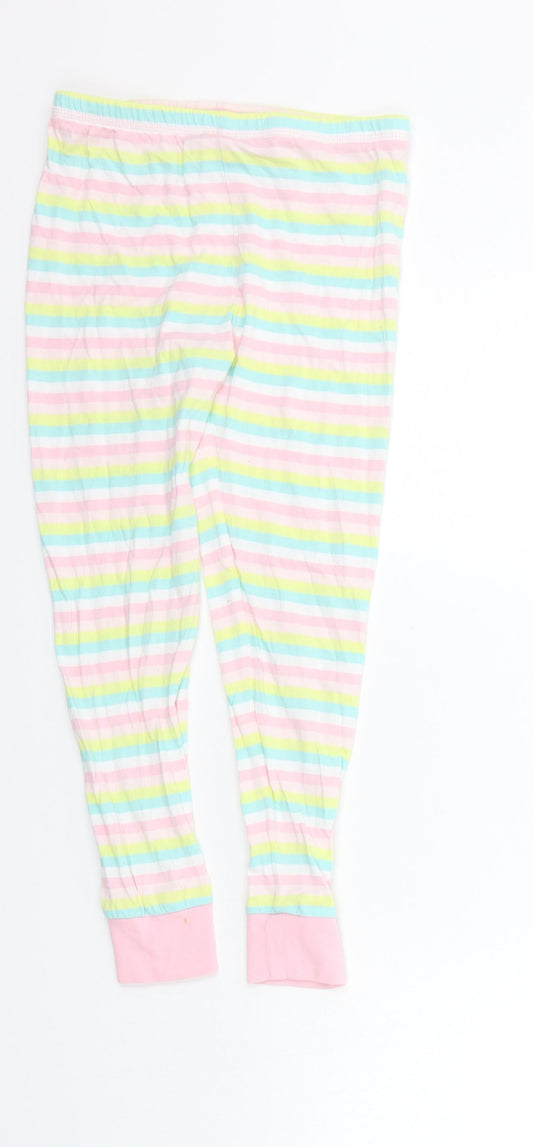 George Girls Multicoloured Striped  Jegging Trousers Size 6-7 Years - Elastic Waist Band