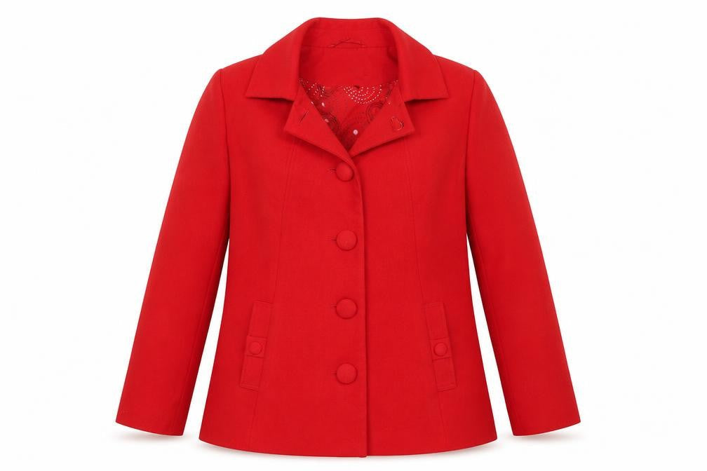 Wardrobe Womens Red   Jacket Coat Size 14