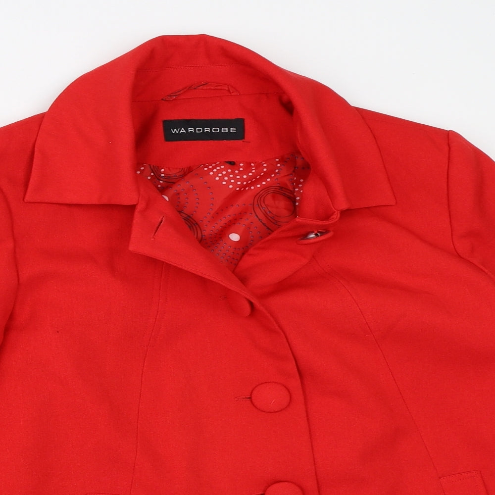 Wardrobe Womens Red   Jacket Coat Size 14