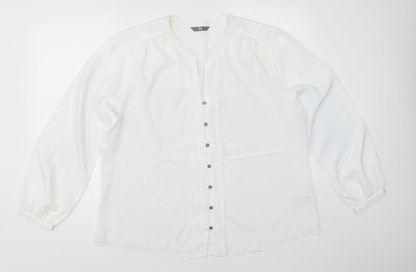 BHS Womens White   Basic Button-Up Size 20