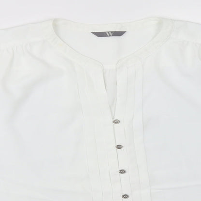 BHS Womens White   Basic Button-Up Size 20