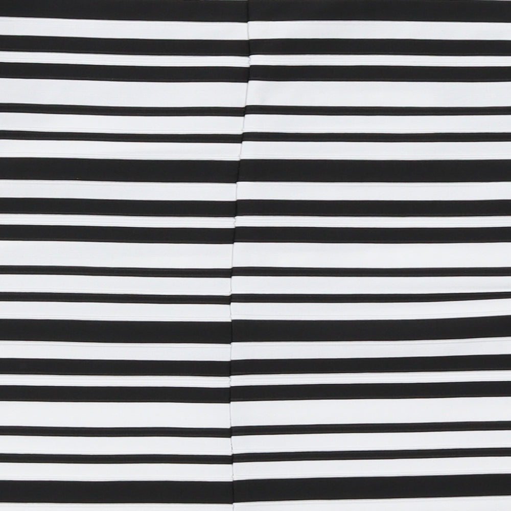 Dorothy Perkins Womens Black Striped  Basic Blouse Size 16