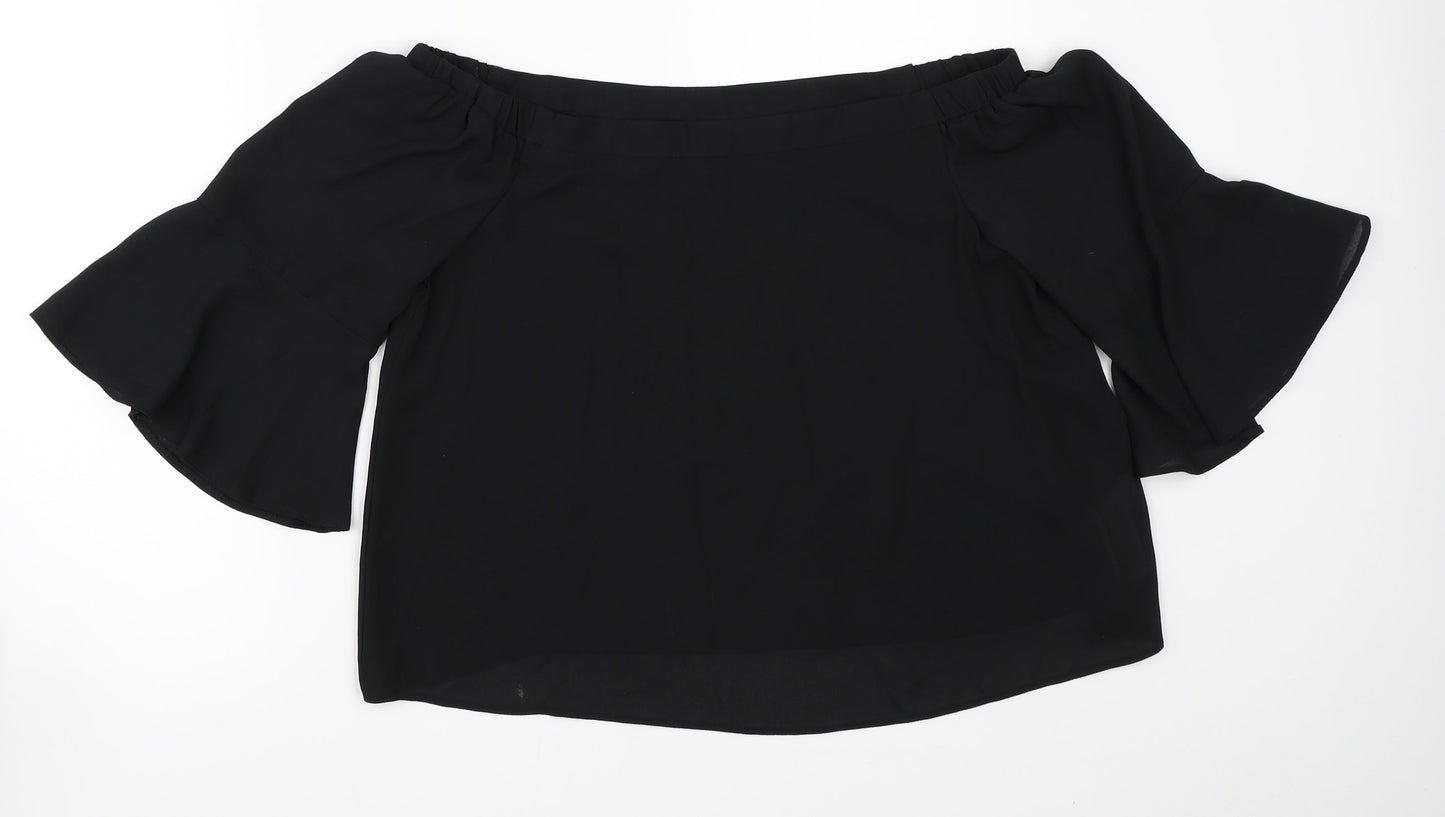 New Look Girls Black   Basic Blouse Size 15 Years