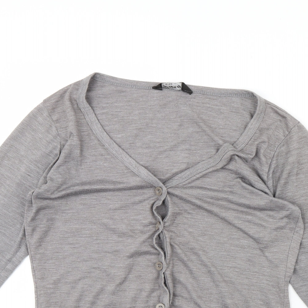 Fury Womens Grey   Cardigan Jumper Size L
