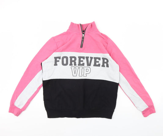 Pep & co Womens Pink   Henley Jumper Size 12