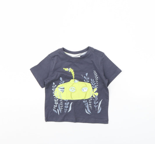 Tommy Bahama Baby Grey   Basic T-Shirt Size 9-12 Months  - Submarine