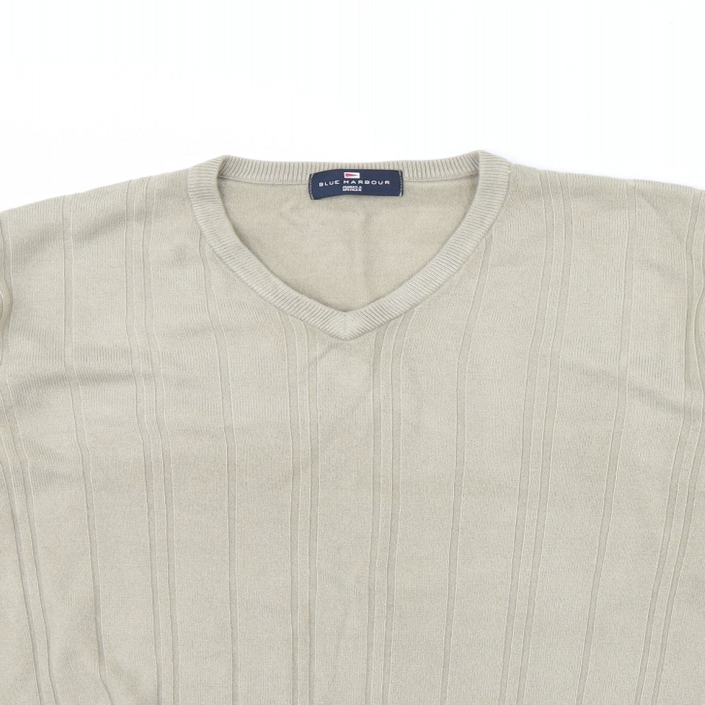m&s Mens Green   Pullover Jumper Size L