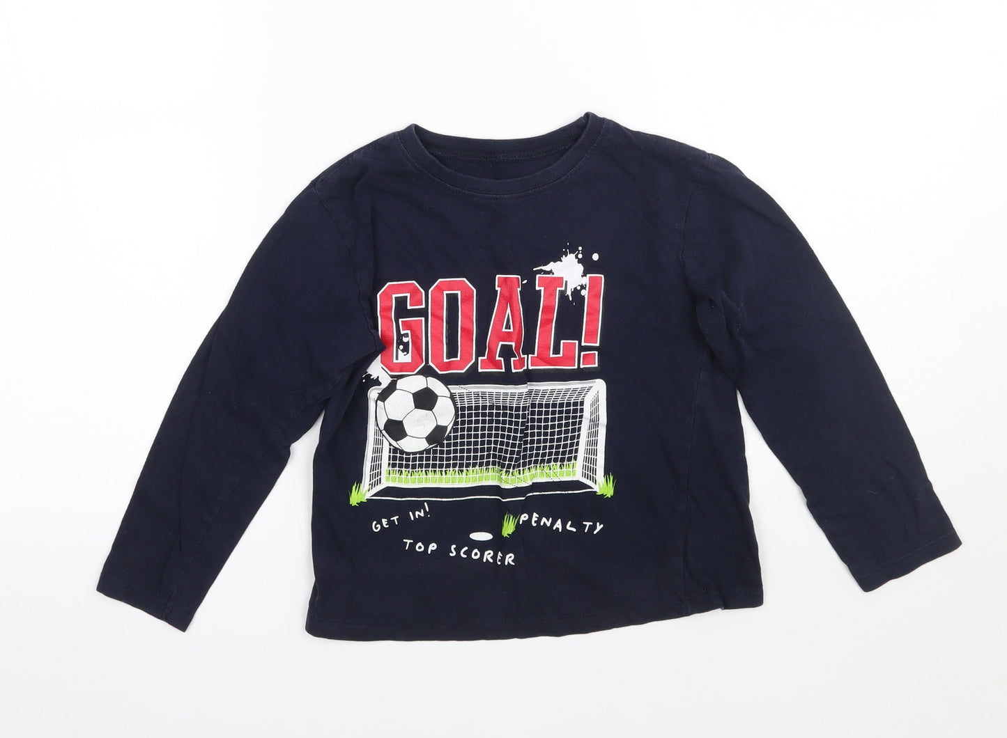 Preworn Boys Blue   Basic T-Shirt Size 7-8 Years