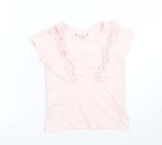 Priark Girls Pink   Basic T-Shirt Size 6-7 Years