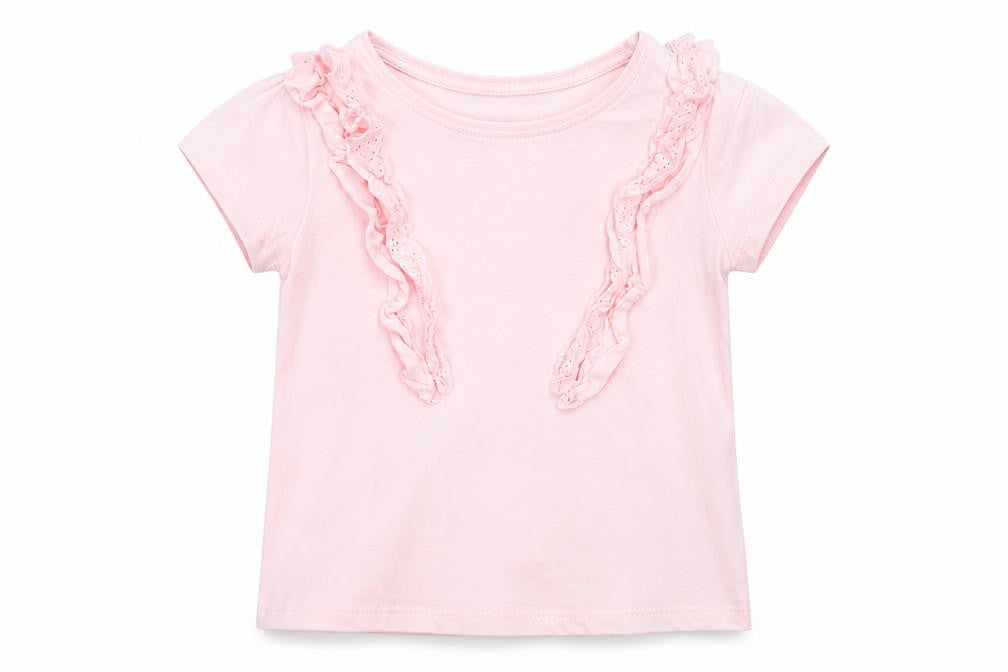 Priark Girls Pink   Basic T-Shirt Size 6-7 Years