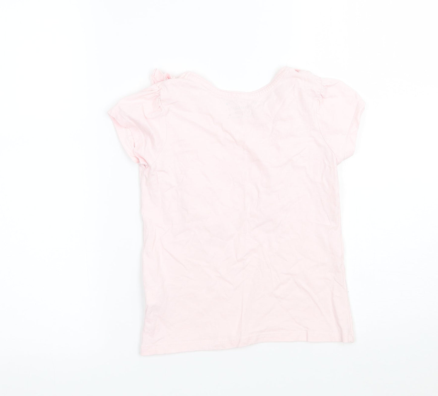 Priark Girls Pink   Basic T-Shirt Size 6-7 Years