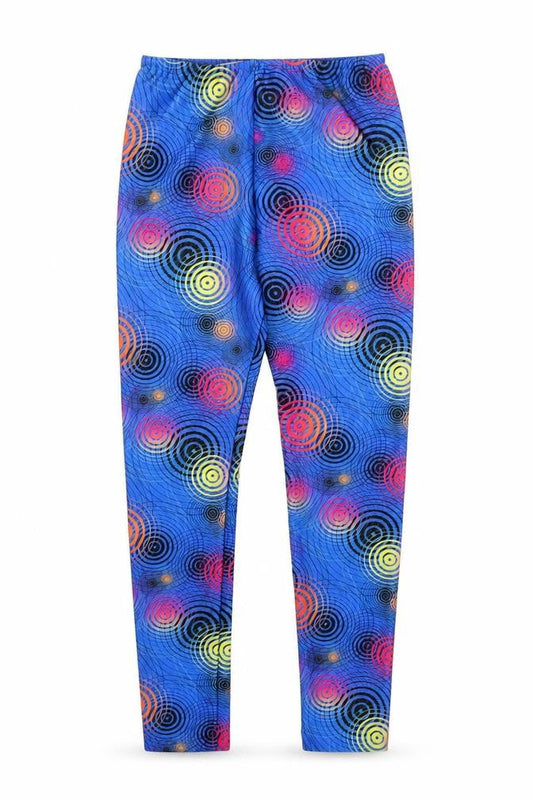 Preworn Womens Blue Geometric  Capri Leggings Size XS L24 in - size 2
