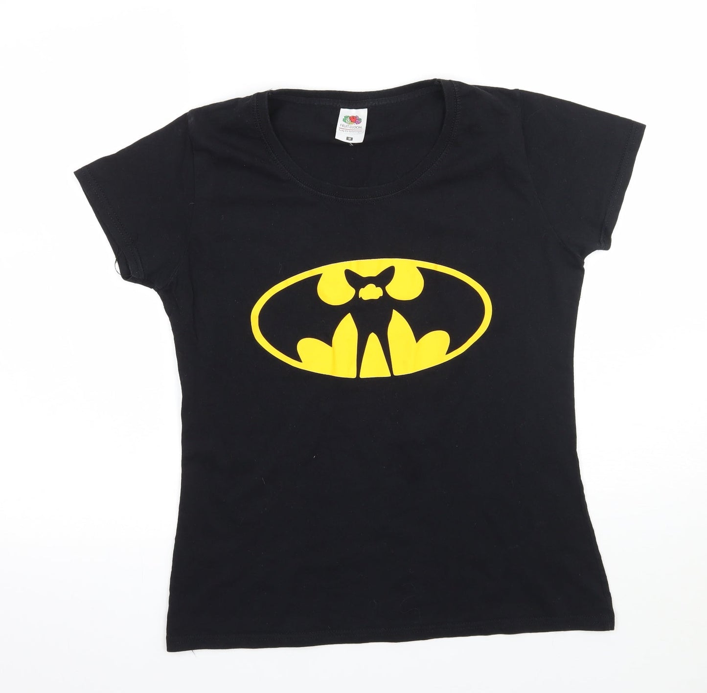 Fruit of the Loom Womens Black   Basic T-Shirt Size M