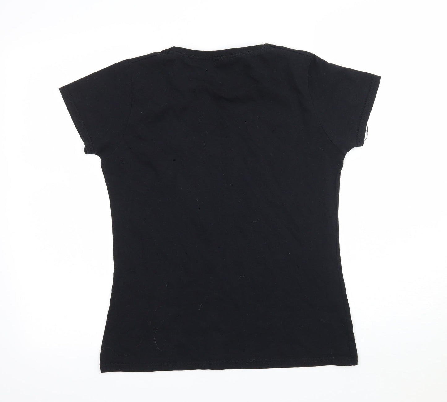 Fruit of the Loom Womens Black   Basic T-Shirt Size M