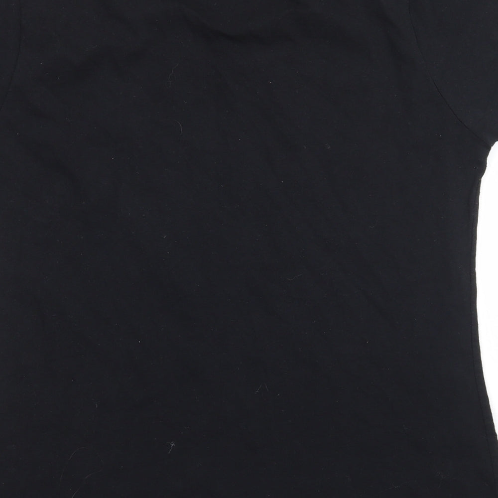 Fruit of the Loom Womens Black   Basic T-Shirt Size M
