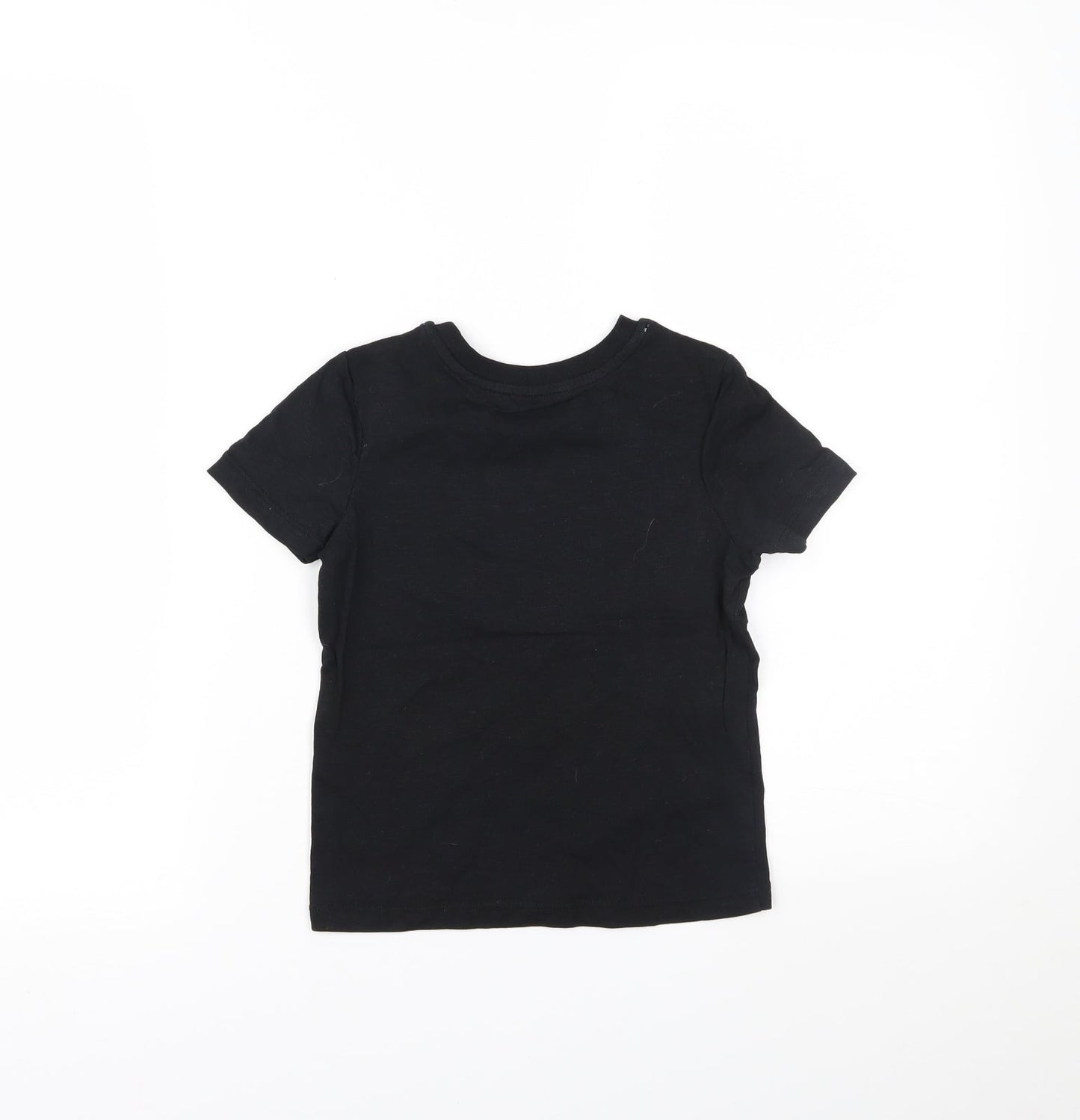 George Boys Black   Basic T-Shirt Size 2-3 Years