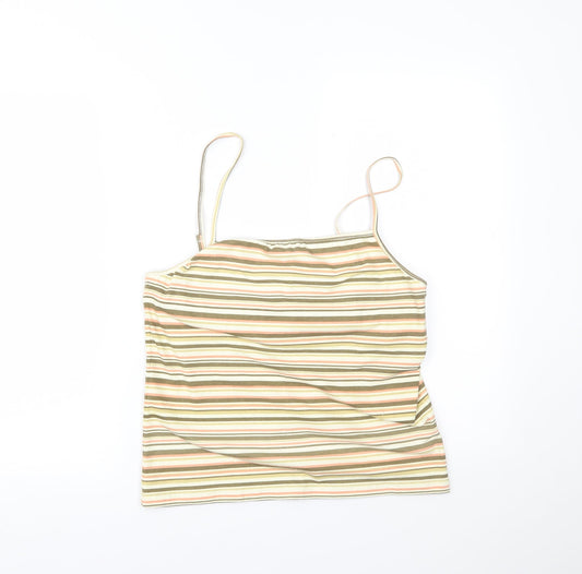 YS Collection Womens Multicoloured Striped  Camisole Tank Size 18