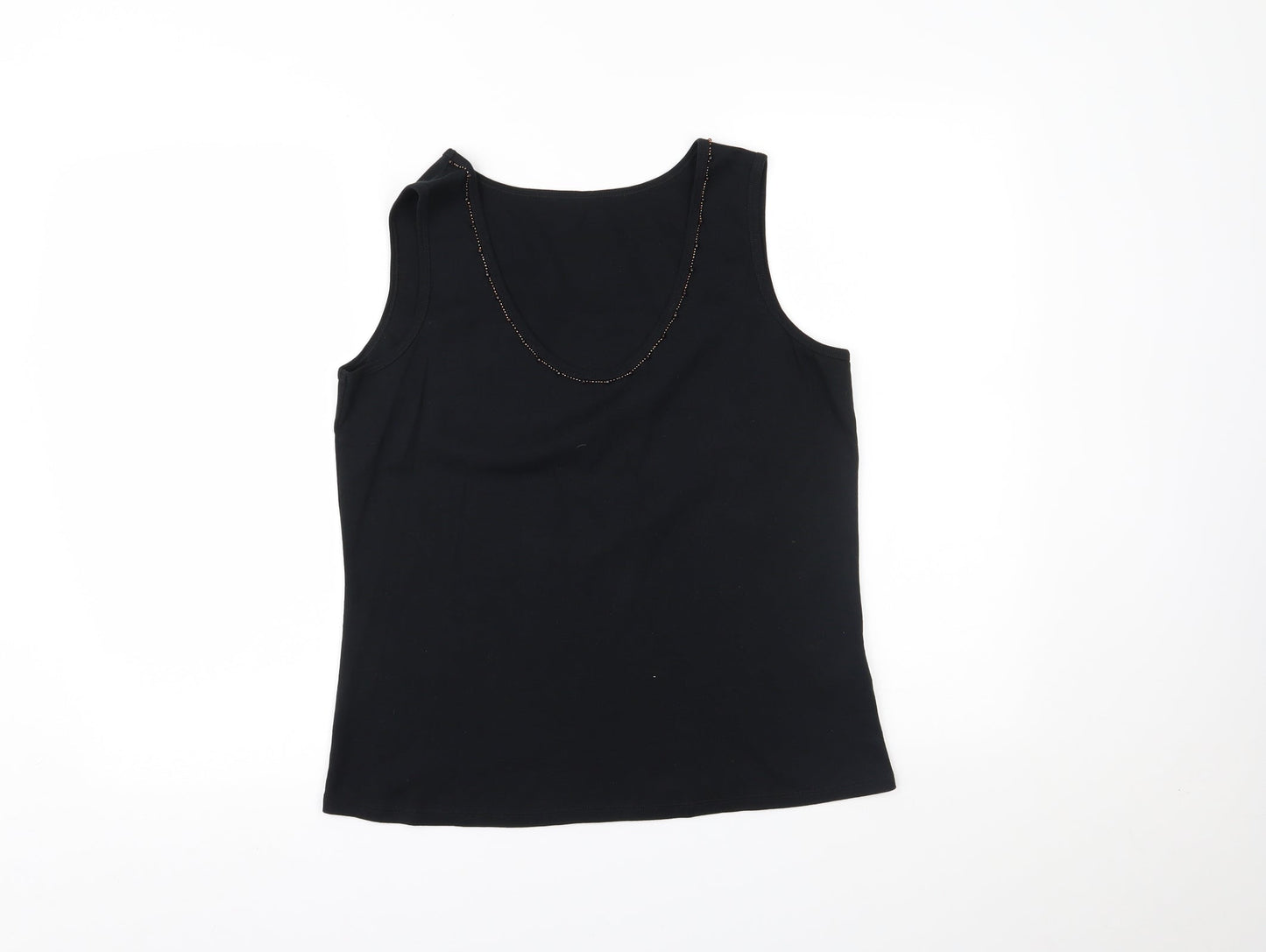 CRYSTAL MARTIN  Womens Black   Basic Tank Size 18