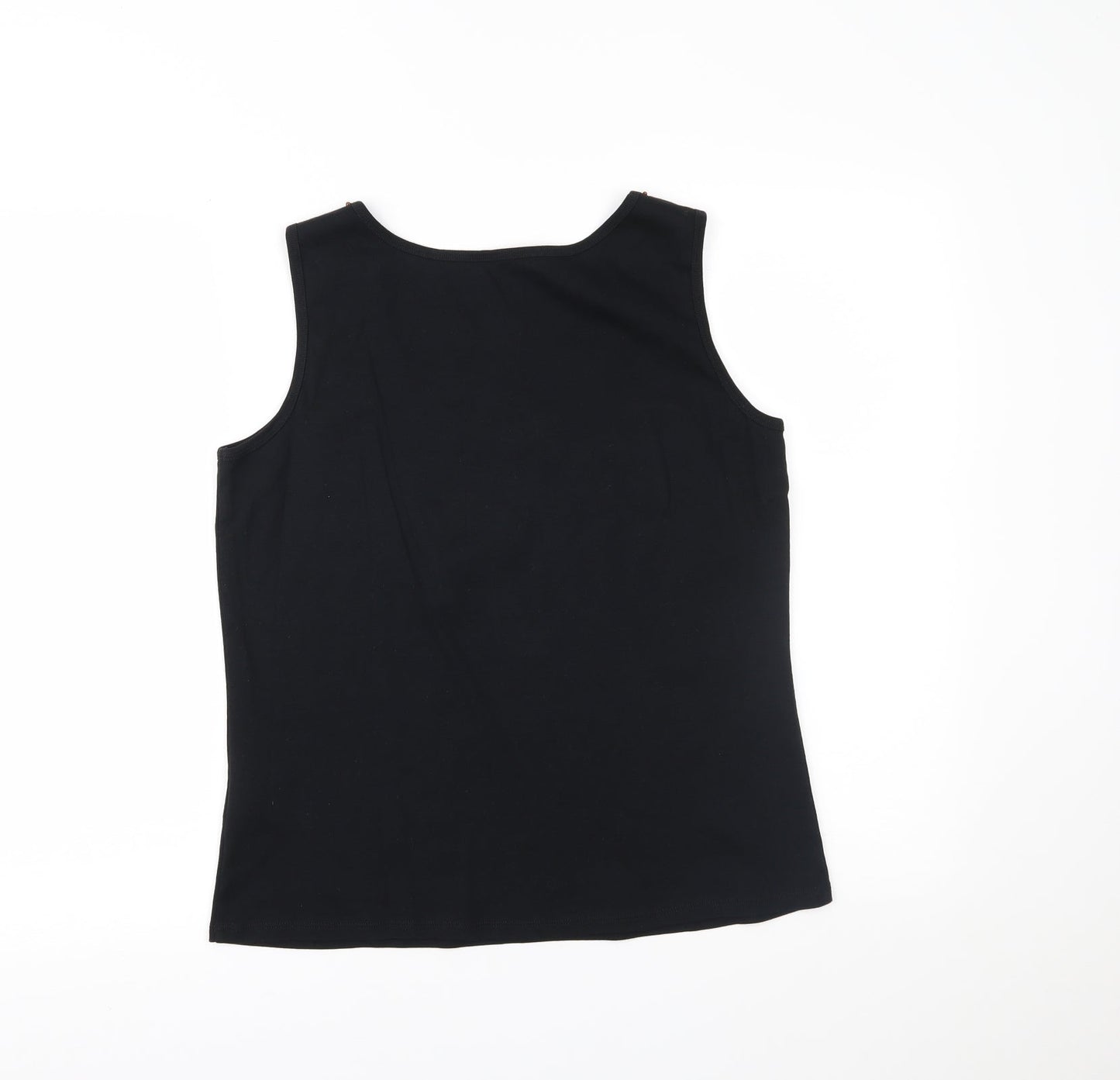 CRYSTAL MARTIN  Womens Black   Basic Tank Size 18
