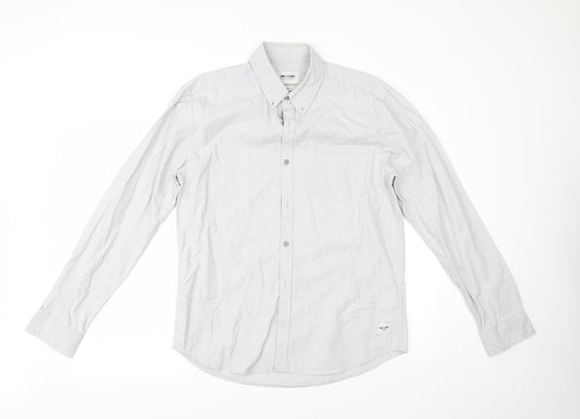 ONLY & SONS Mens Grey    Button-Up Size L