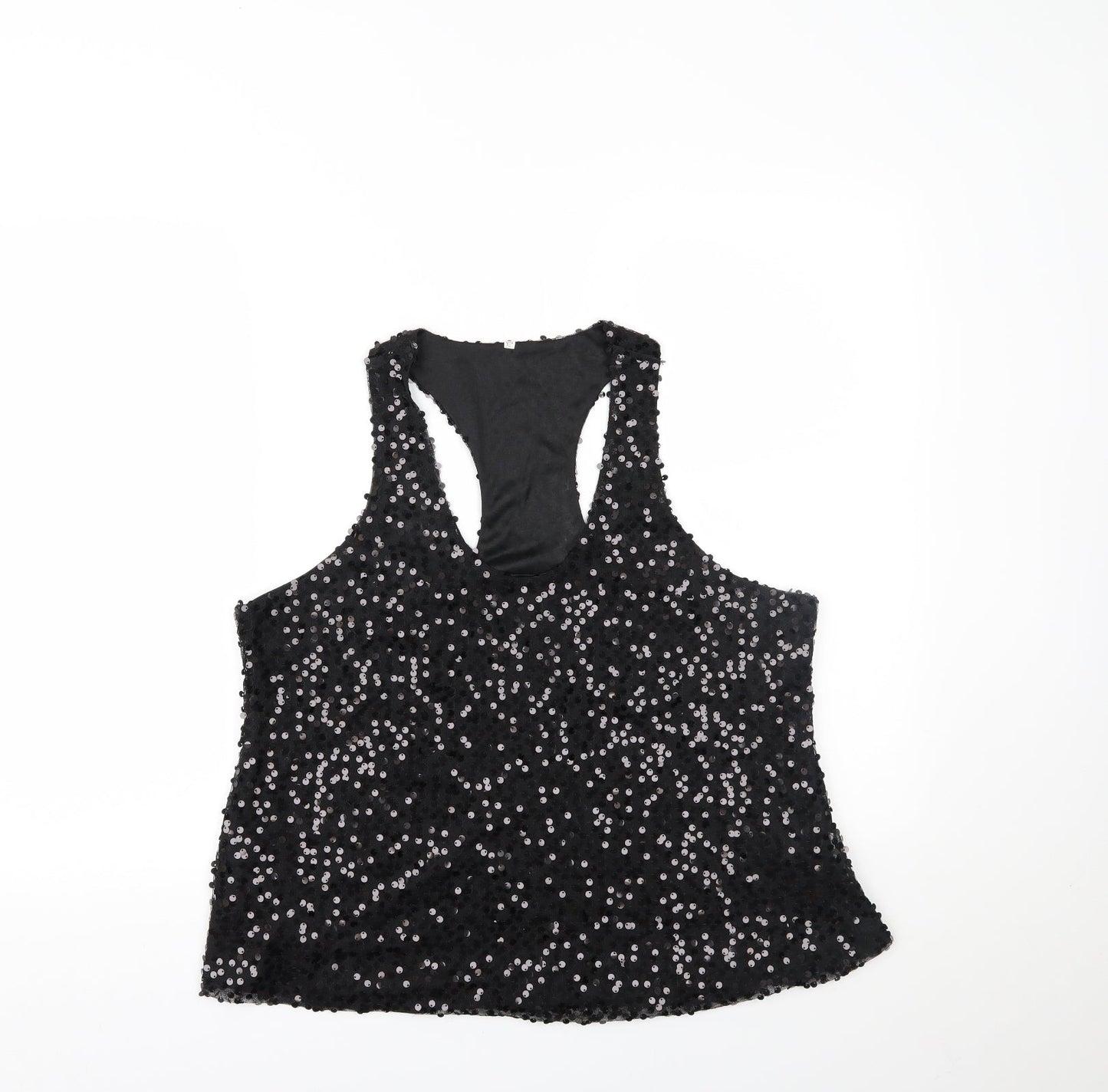 Preworn Womens Black   Cropped Tank Size XL