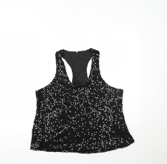 Preworn Womens Black   Cropped Tank Size XL