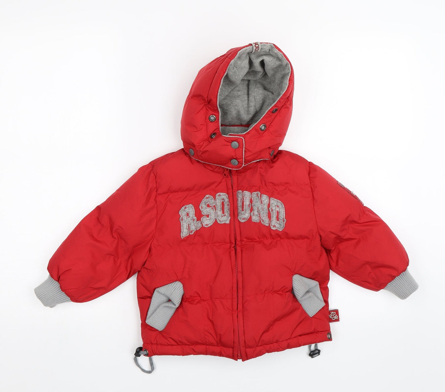 Red Sound Boys Red   Parka Jacket Size 2 Years