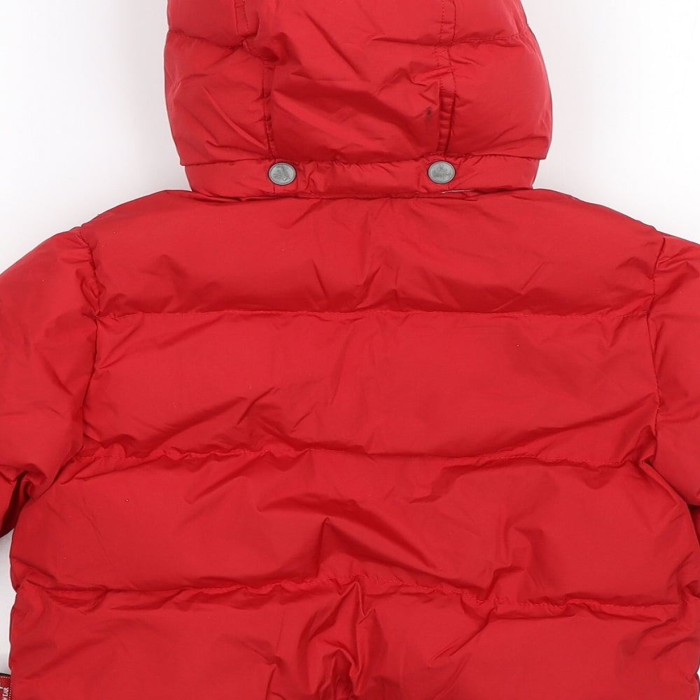 Red Sound Boys Red   Parka Jacket Size 2 Years