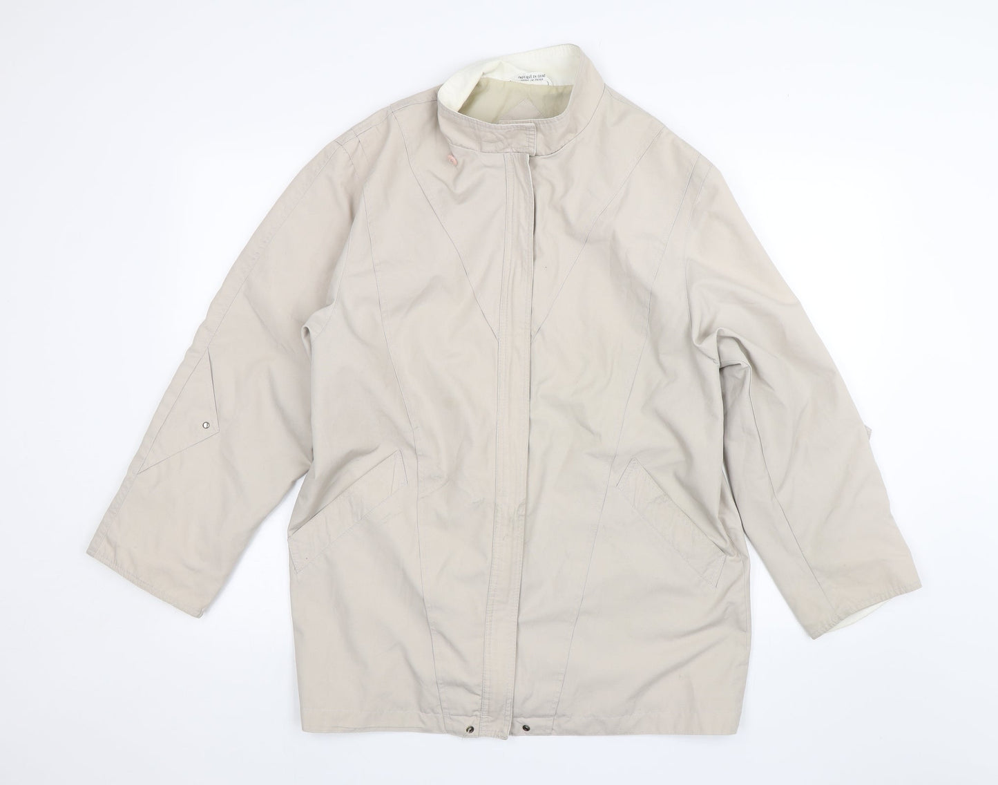 Niccolini Womens Ivory   Overcoat Jacket Size 10