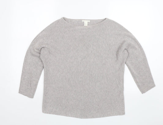 H&M Womens Grey   Pullover Jumper Size S
