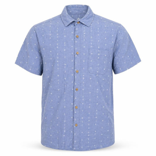 Easy Mens Blue    Button-Up Size L
