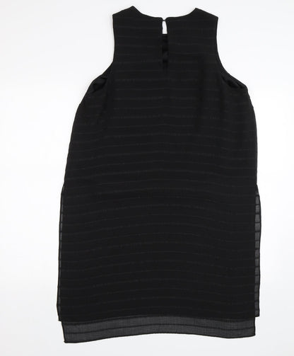 Back view of Papaya women’s black basic blouse, size UK 14