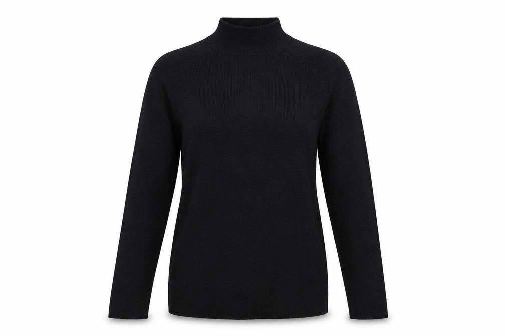 Anthology Womens Black  Knit Pullover Jumper Size 12