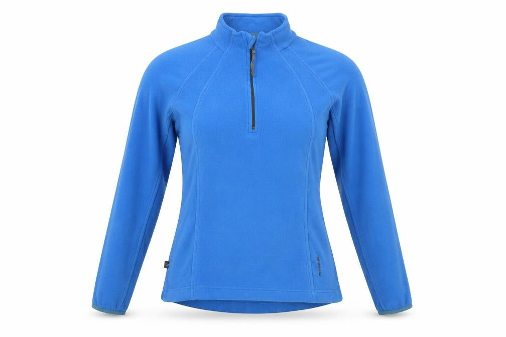 Mountain Life Womens Blue  Fleece Henley Jumper Size 8