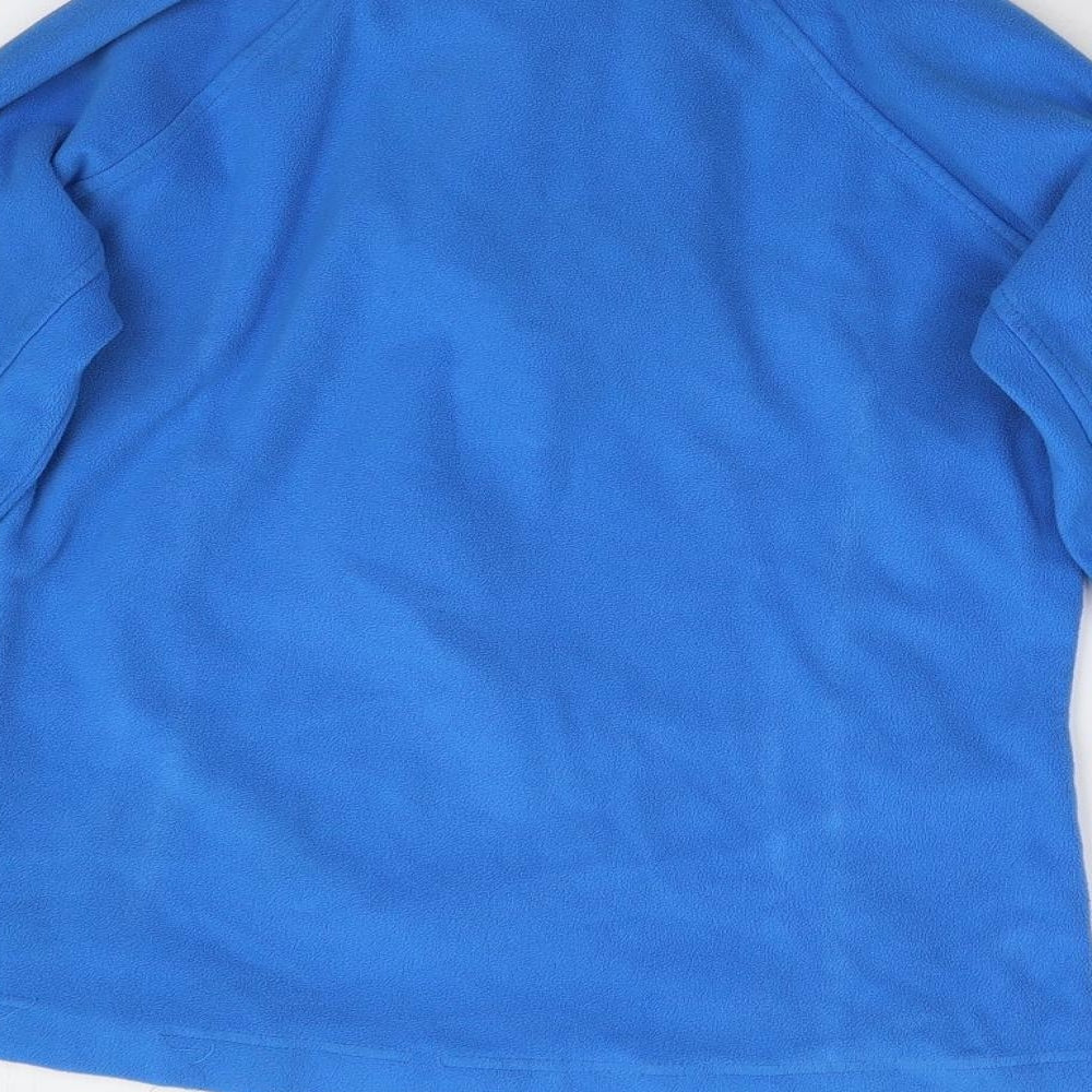 Mountain Life Womens Blue  Fleece Henley Jumper Size 8