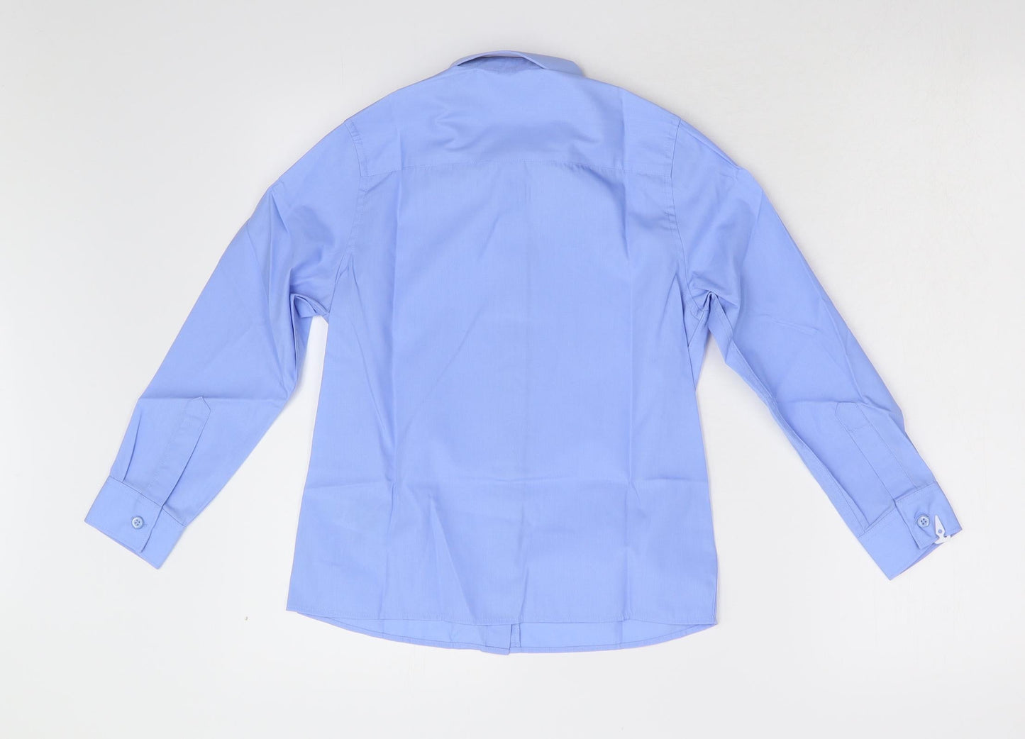 M&S Boys Blue   Basic Button-Up Size 8-9 Years